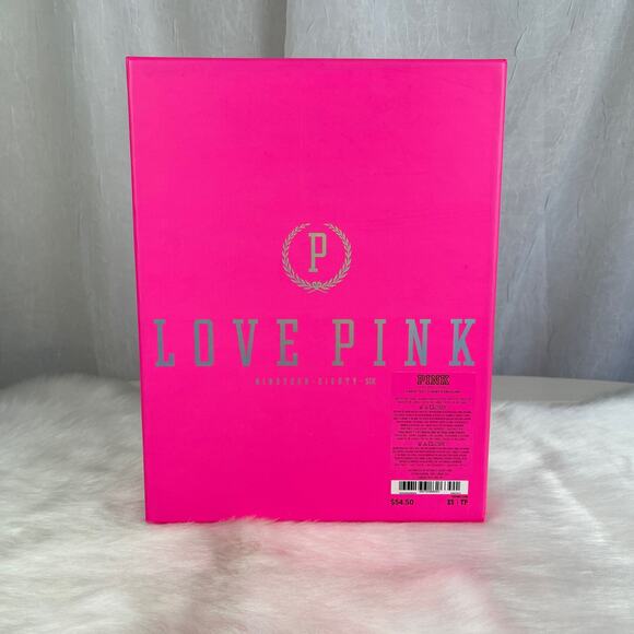 Victoria’s Secret PINK Gift Decor Storage Box Silver Holographic Logo - Picture 1 of 16